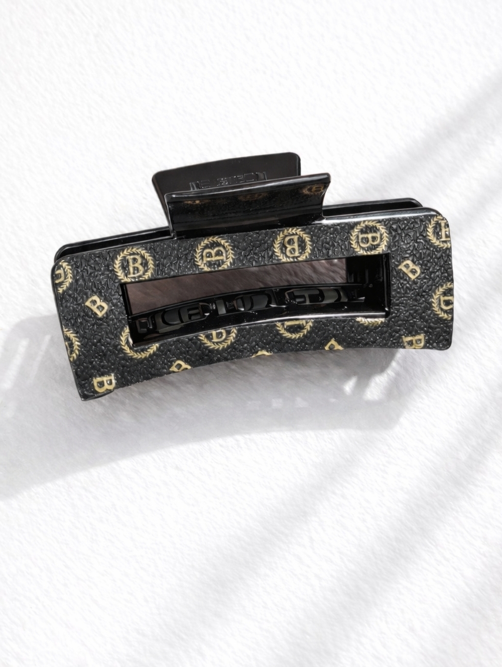 Black and Gold Hair Claw Clip